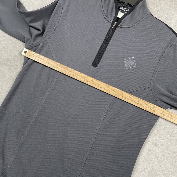 Arista 1/4 Zip Womens Large Gray Equestrian Horse Riding Pullover Performance - Picture 7 of 10
